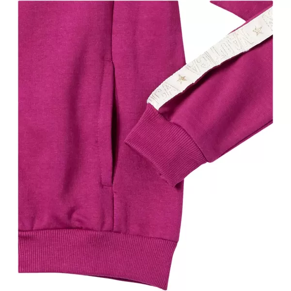 Nautica Girls Logo Sweatshirt Fleece Hoodie With Fullzip Front  PocketsRasberry Radiance