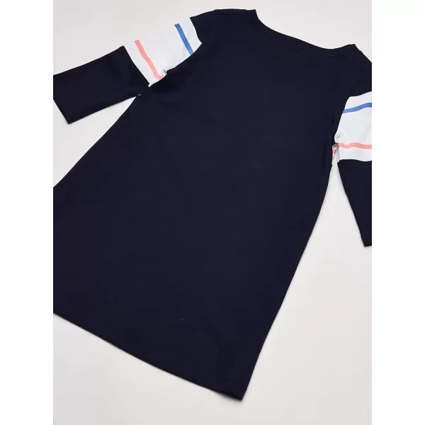 Nautica Girls Long Sleeve Knit Tee DressPeacoat Logo