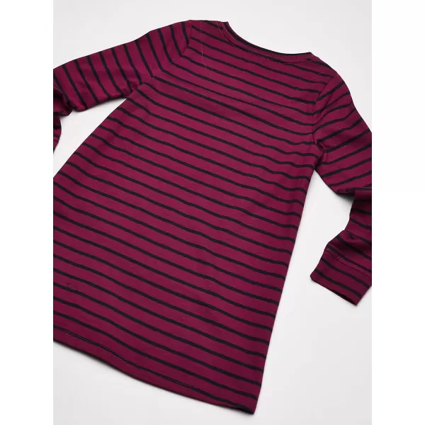 Nautica Girls Long Sleeve Knit Tee DressRaspberry Radiance Star