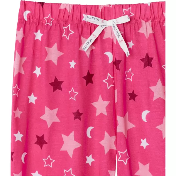 Nautica Girls Pajama Pants and Sleep Shirt Sets for Kids  2 Piece Top and Bottom Sleepwear Set for Kids Pajamas for GirlsPink