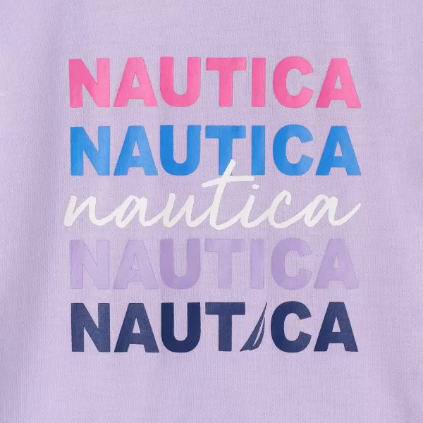 Nautica Girls Pajama Pants and Sleep Shirt Sets for Kids  2 Piece Top and Bottom Sleepwear Set for Kids Pajamas for GirlsPurple