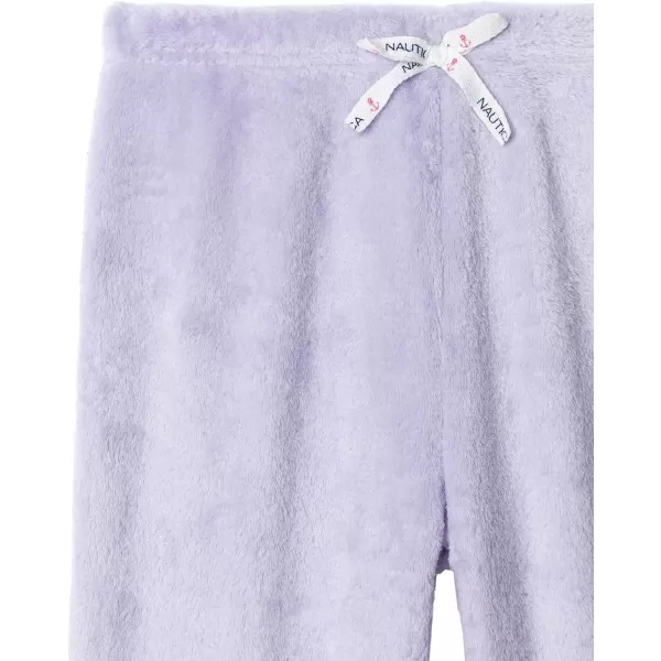 Nautica Girls Pajama Pants for Kids  2 Pack Sleep Pant for Girls Pajamas Soft Brushed Micro Sleepwear Bottoms for Little KidPurple