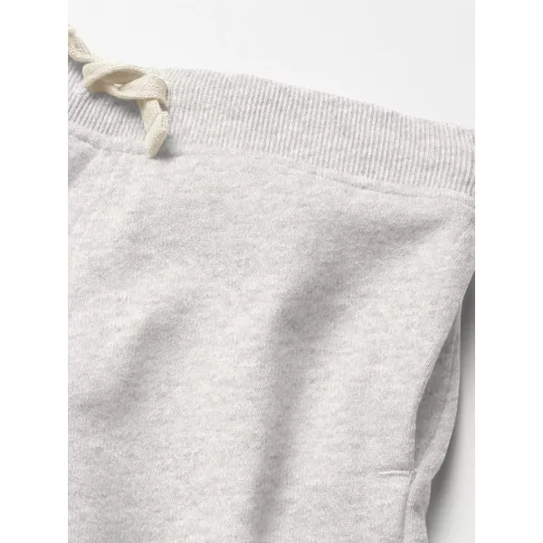 Nautica Girls Pullon Fleece Short with Drawstring amp Front PocketsGrey Heather