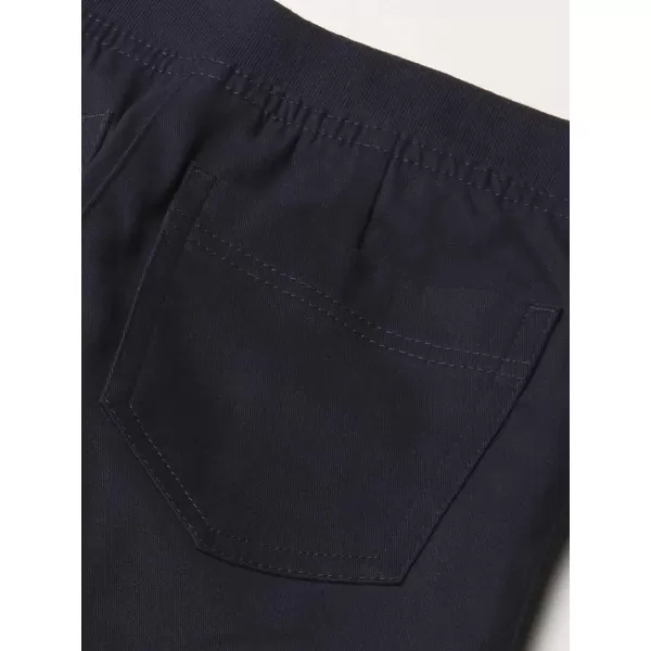 Nautica Girls School Uniform Bermuda Shorts Pull on Fit amp Stretchy Material Faux Button amp Functional PocketsNavy Pullon