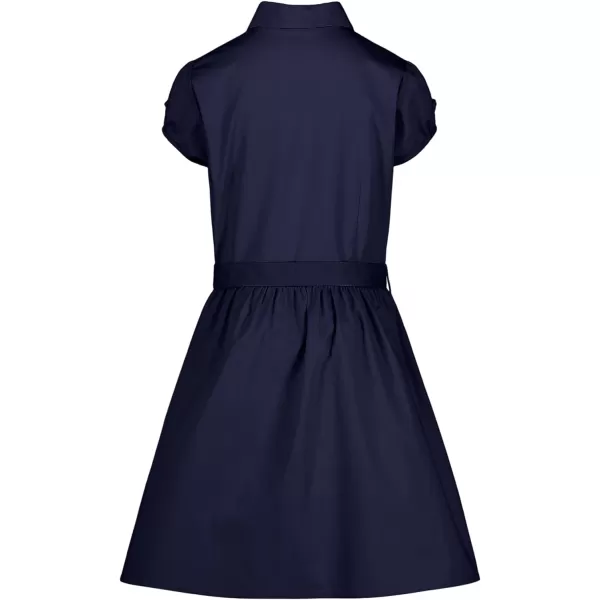 Nautica Girls School Uniform Short Sleeve ShirtdressNavy Blue