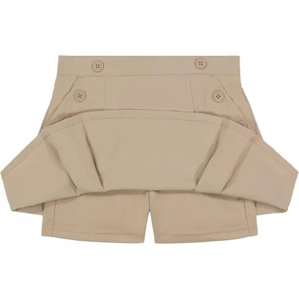 Nautica Girls School Uniform Stretch Poplin ScooterKhaki