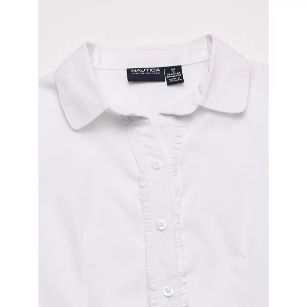 Nautica Girls Short Sleeve BlouseWhite