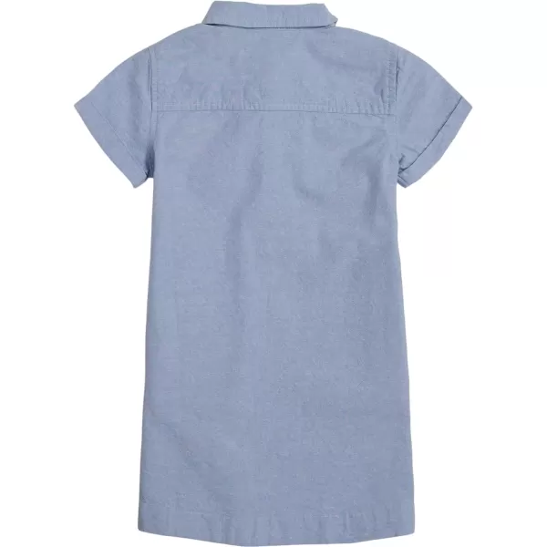 Nautica Girls Short Sleeve Chambray DressChambray Shirtdress