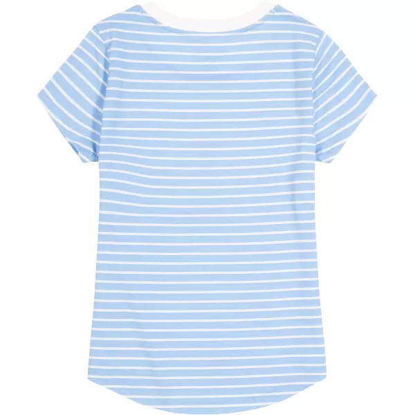 Nautica Girls Short Sleeve TShirt with Flip Sequin Design Cotton Tee with Tagless InteriorAlaska Blue Anchor