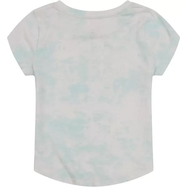 Nautica Girls Short Sleeve TShirt with Fun Graphic Design Cotton Tee with Tagless InteriorBlue Light Tiedye