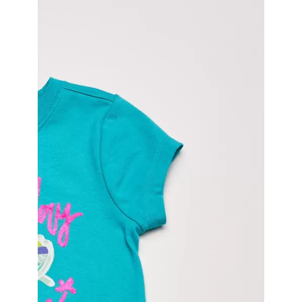 Nautica Girls Short Sleeve TShirt with Fun Graphic Design Cotton Tee with Tagless InteriorBlue Vacay