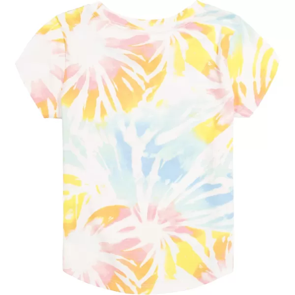 Nautica Girls Short Sleeve TShirt with Fun Graphic Design Cotton Tee with Tagless InteriorPalm Tiedye