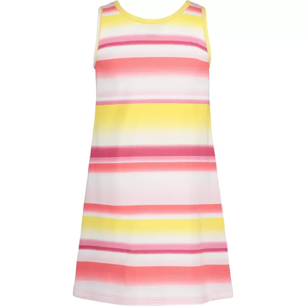 Nautica Girls Sleeveless Printed Tank DressHot Pink Stripe