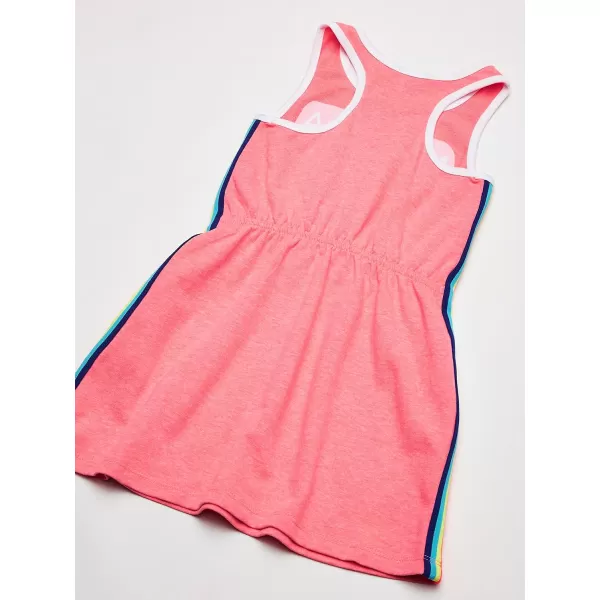 Nautica Girls Sleeveless Printed Tank DressRainbow Tape Neon Pink