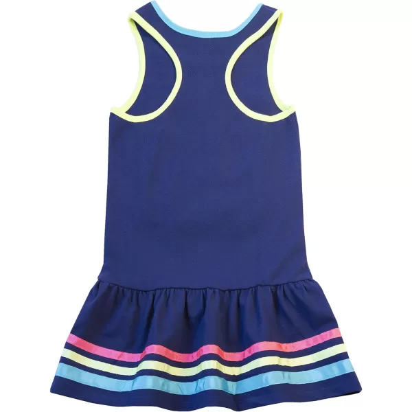 Nautica Girls Sleeveless Printed Tank DressTank Ribbon Navy