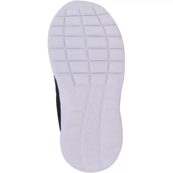 Nautica Girls SlipOn Sneaker  Athletic Running Kids Shoe for Walking Running Tennis and Sports ToddlerLittle KidBlack Rainbow