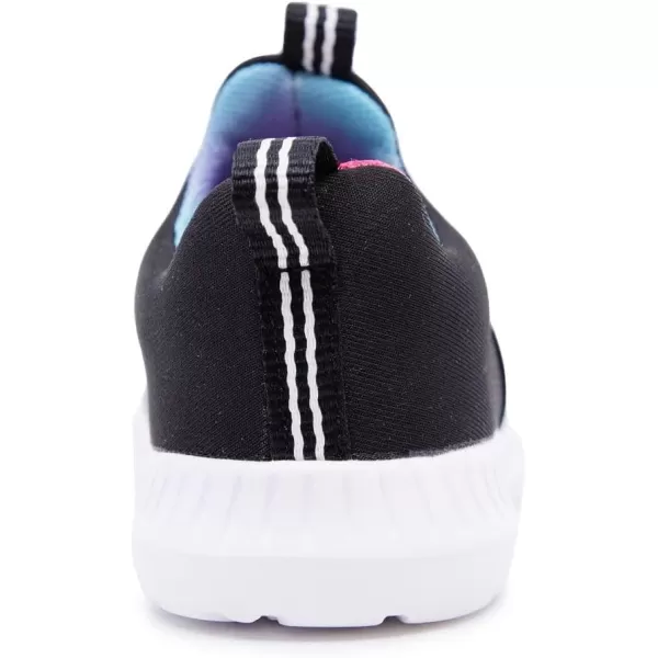 Nautica Girls SlipOn Sneaker  Athletic Running Kids Shoe for Walking Running Tennis and Sports ToddlerLittle KidBlack Tie Dye