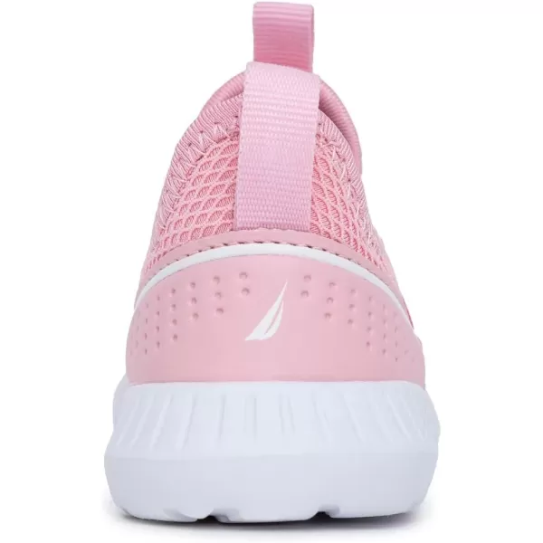 Nautica Girls SlipOn Sneaker  Athletic Running Kids Shoe for Walking Running Tennis and Sports ToddlerLittle KidLight Rainbow Elastic