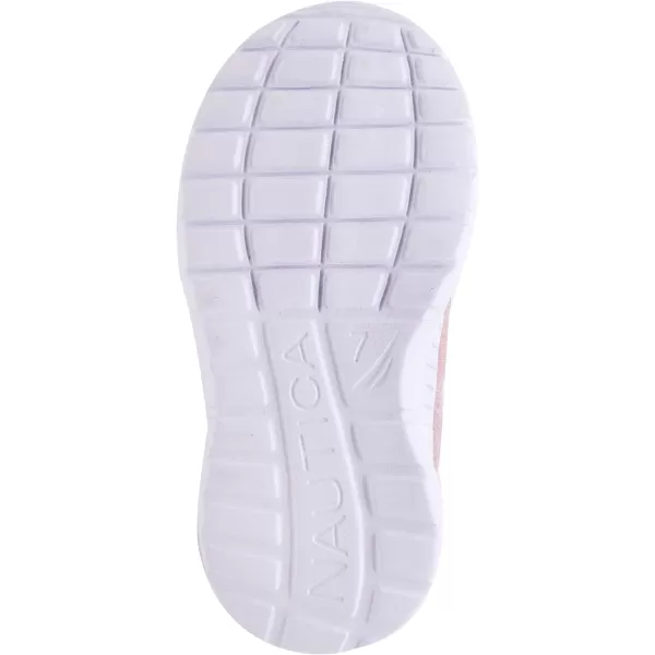 Nautica Girls SlipOn Sneaker  Athletic Running Kids Shoe for Walking Running Tennis and Sports ToddlerLittle KidMauve Sparkle