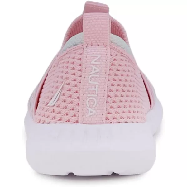 Nautica Girls SlipOn Sneaker  Athletic Running Kids Shoe for Walking Running Tennis and Sports ToddlerLittle KidPink Multi