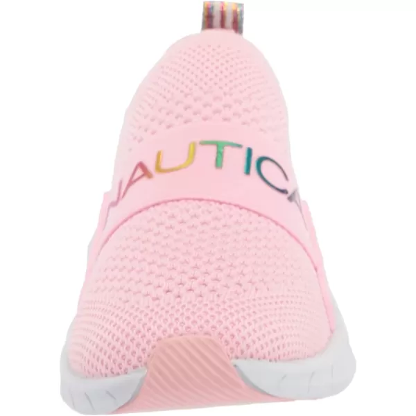 Nautica Girls SlipOn Sneaker  Athletic Running Kids Shoe for Walking Running Tennis and Sports ToddlerLittle KidPink Rainbow