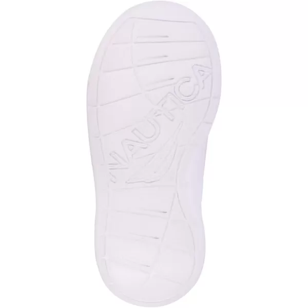 Nautica Girls SlipOn Sneaker  Athletic Running Kids Shoe for Walking Running Tennis and Sports ToddlerLittle KidSilver Glitter Pink