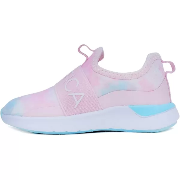 Nautica Girls SlipOn Sneaker  Athletic Running Kids Shoe for Walking Running Tennis and Sports ToddlerLittle KidTuvapink Blue Sponge