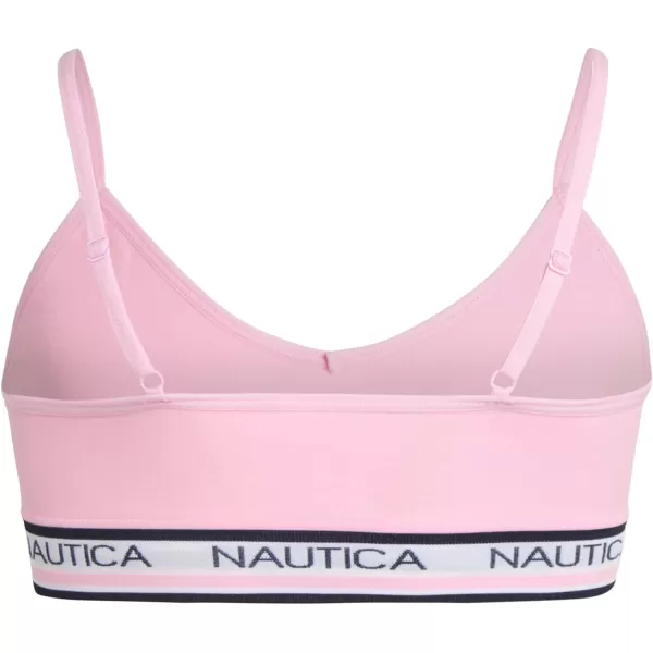 Nautica Girls Training Bra  Seamless Crop Cami Bralette 6 PackNavyPinkWhite