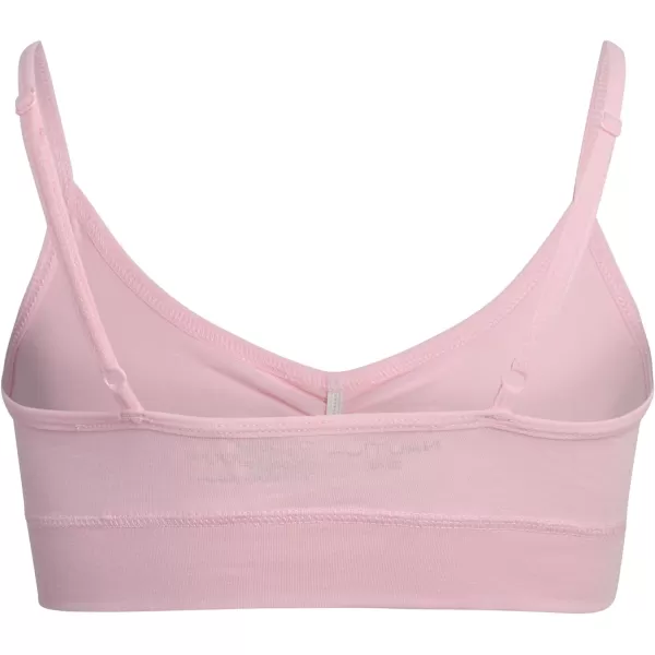 Nautica Girls Training Bra  Stretch Cotton Crop Cami Bralette 6 PackLight PinkWhiteHeather Grey