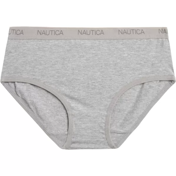 Nautica Girls Underwear  Stretch Cotton Briefs 10 PackGrey HeatherBluePinkNavyTaupe