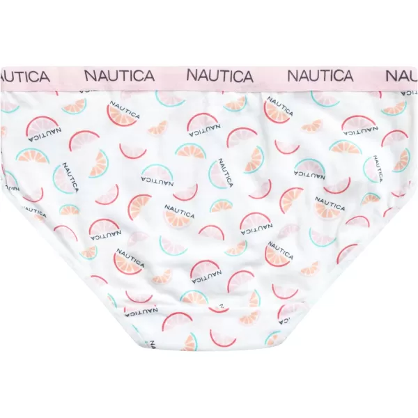 Nautica Girls Underwear  Stretch Cotton Briefs 10 PackLogo FlagLight Heather Grey