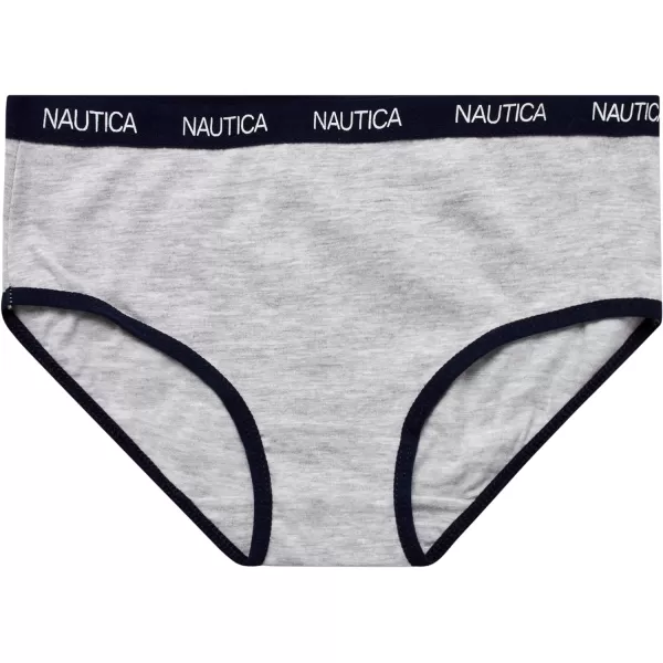 Nautica Girls Underwear  Stretch Cotton Briefs 10 PackNavyHeather GreyPink Stripe