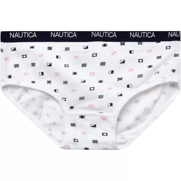 Nautica Girls Underwear  Stretch Cotton Briefs 10 PackNavyPink StripeGrey