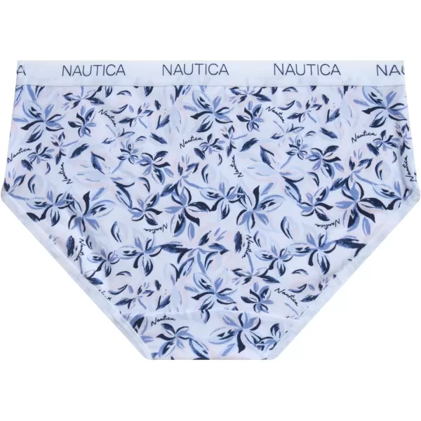 Nautica Girls Underwear  Stretch Cotton Briefs 10 PackPinkHibiscus FloralPowder PinkWhite Dawn FrostNavy Heather