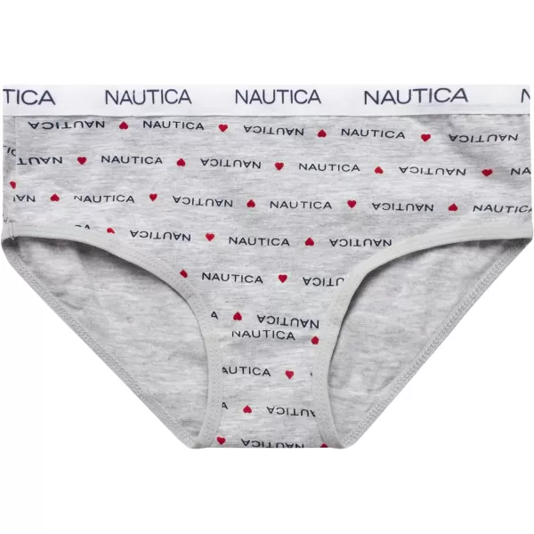 Nautica Girls Underwear  Stretch Cotton Briefs 5 PackNavy HeartNocturnal