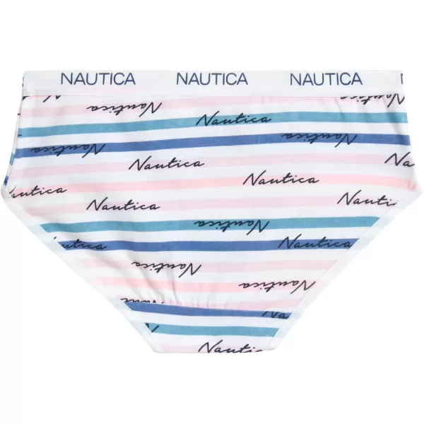 Nautica Girls Underwear  Stretch Cotton Briefs 5 PackPrintIceLight GreyStone