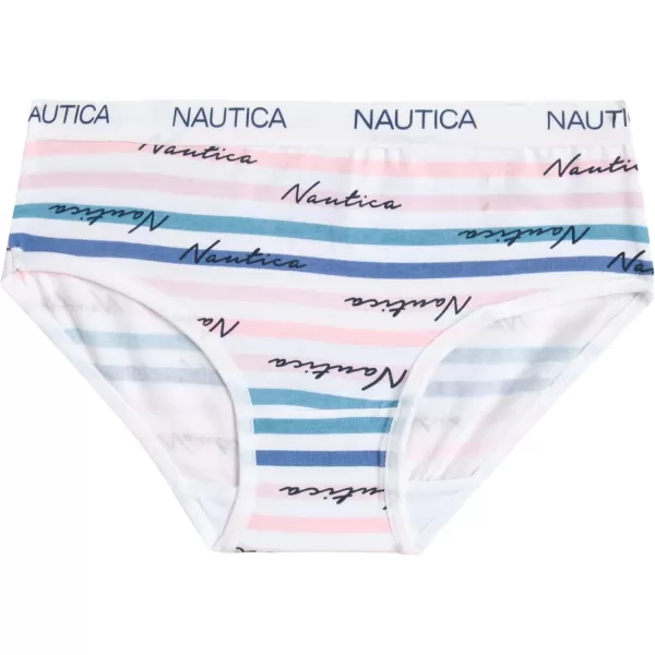 Nautica Girls Underwear  Stretch Cotton Briefs 5 PackPrintIceLight GreyStone