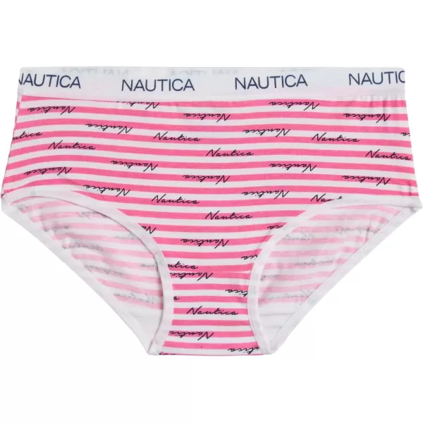 Nautica Girls Underwear  Stretch Cotton Briefs 5 PackPrintNavySerenity