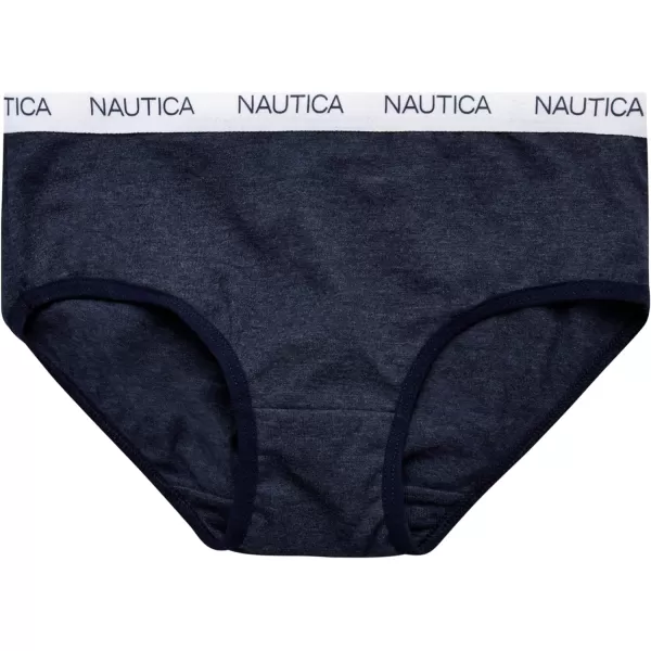 Nautica Girls Underwear  Stretch Cotton Briefs 5 PackStraw IceMedium Heather