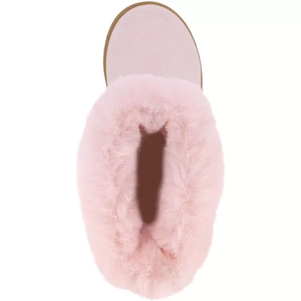 Nautica Girls Warm BootsCold Weather Fashion Booties With Sherpa Fur UpperCosima Big KidLittle KidToddlerLight Pink Tonal