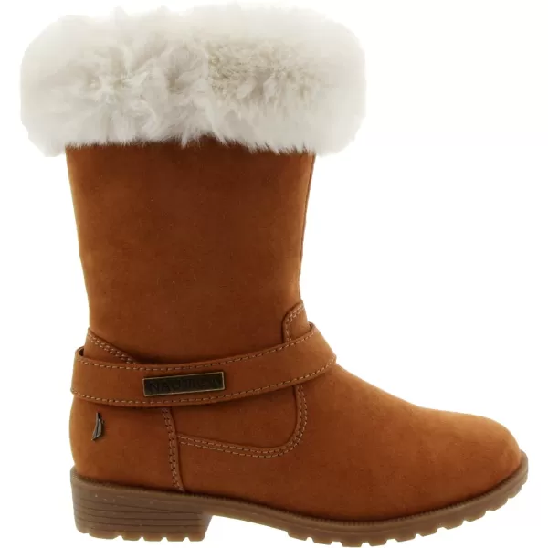 Nautica Girls Warm BootsCold Weather Fashion Booties With Sherpa Fur UpperCosima Big KidLittle KidToddlerWheat