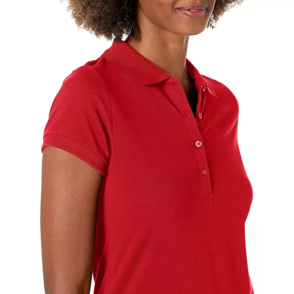 Nautica Juniors Uniform Short Sleeve Pique PoloNautica Red