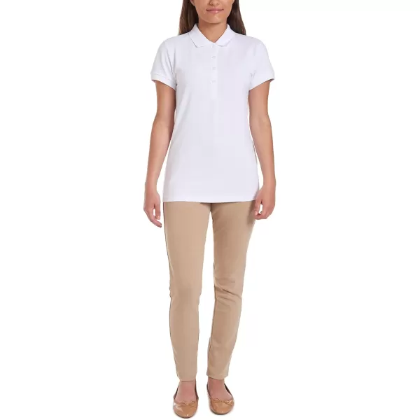 Nautica Juniors Uniform Short Sleeve Pique PoloNautica White