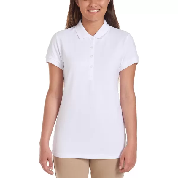 Nautica Juniors Uniform Short Sleeve Pique PoloNautica White