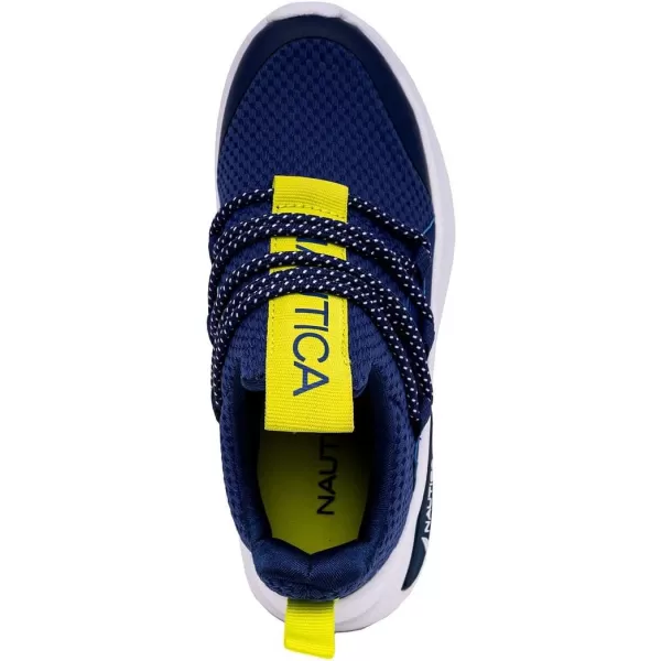 Nautica Kids Athletic SlipOn Sneakers  Comfortable Bungee Running Shoes for Boys and Girls  Stylish and Supportive Footwear for Active Kids Big KidLittle KidToddlerCobalt Lime