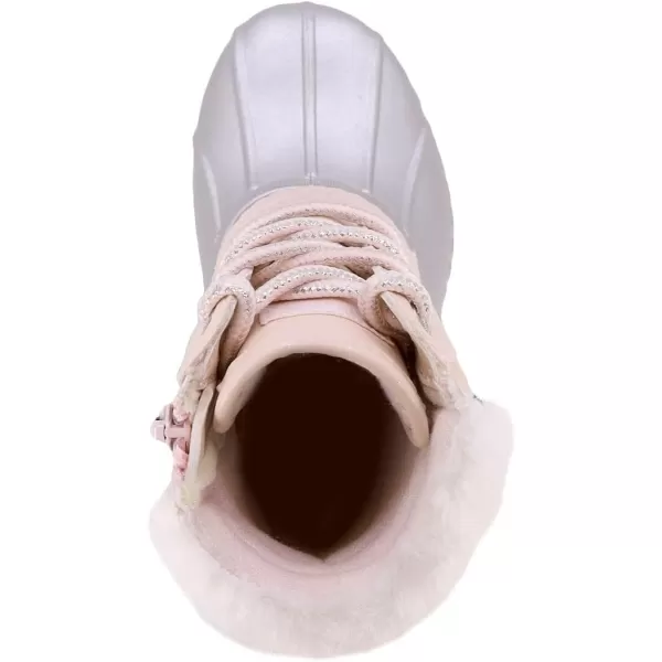 Nautica Kids Boys  Girls Duck Boots Kids Waterproof Rain Snow Boots Insulated Winter Boots ToddlerLittleBig KidLight Pink Silver