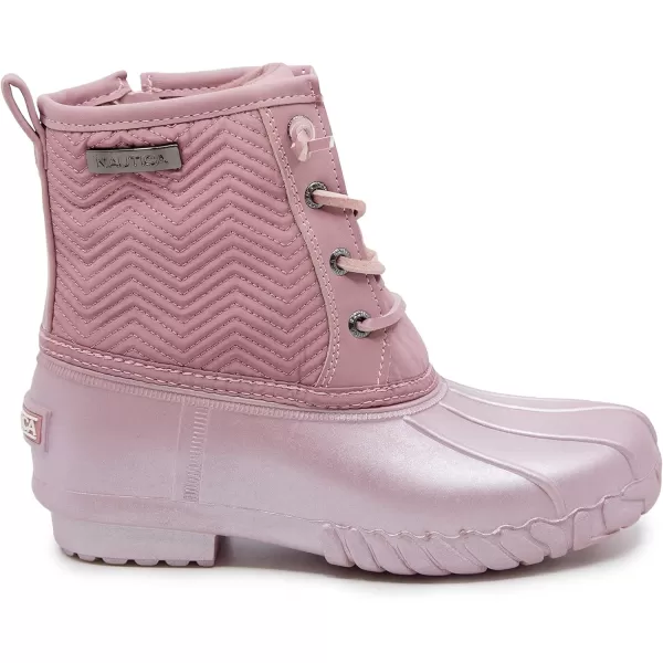 Nautica Kids Boys  Girls Duck Boots Kids Waterproof Rain Snow Boots Insulated Winter Boots ToddlerLittleBig KidMauve Pearl