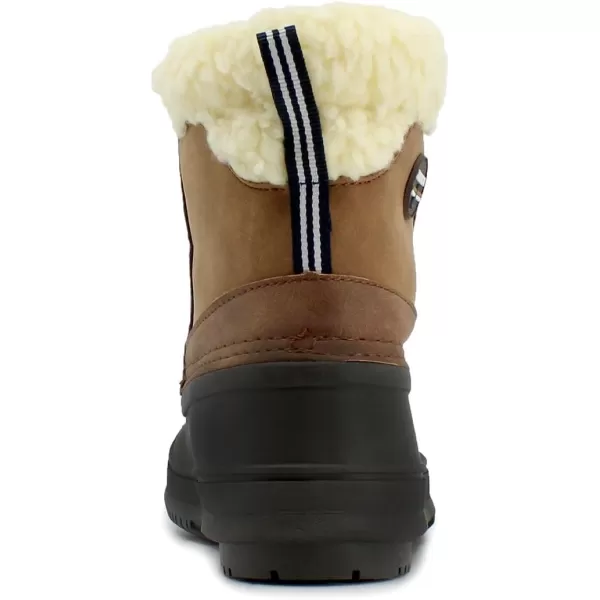 Nautica Kids Boys  Girls Duck Boots Kids Waterproof Rain Snow Boots Insulated Winter Boots ToddlerLittleBig KidTan Brown Sherpayarmuk