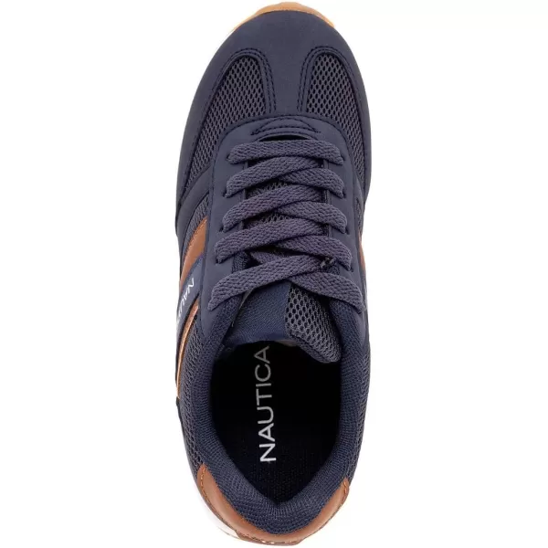 Nautica Kids Boys Casual LaceUp Fashion Sneakers Oxford Comfortable Walking Shoe Big Kid  Little Kid  ToddlerKelvinnavy