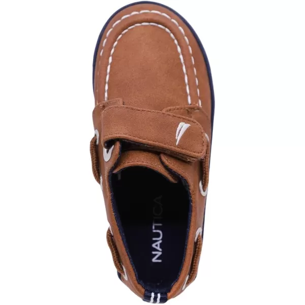 Nautica Kids Boys Loafers Casual One Strap Boat Shoes  ToddlerLittle KidTan Pebbledlittle River